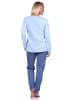 NORMANN langarm Schlafanzug Pyjama Sterne - 70418 in blau