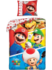 Halantex Super Mario Bros Film Gang Bettbezug 140 x 200 + 70 x 90 cm Bettwäsche