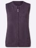 Sieh an! Strickweste in feige-aubergine-meliert