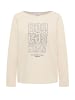 Cecil Sea FP Embroidery T-Shirt in Pearl Beige