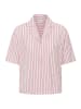 Kaffe Kurzarmhemd KAlara Loose fit in Ballerina White Henna Stripe