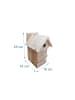 relaxdays 2 x Nistkasten in Natur - (B)16 x (H)25 x (T)16 cm