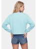 IZIA Women Sweatshirt in Aqua