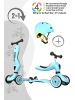 Scoot & Ride Scoot&Ride Highwaykick 1 Rutscherfahrzeug inkl. Helm - Farbe: Steel- Farbe: Blueberry