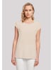 F4NT4STIC Extended Shoulder T-Shirt Discover the world in Whitesand