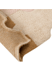 Beliani Kurzflor JIGSAW in Beige/Braun/Rosa - (W) 90 x (L) 120 cm