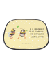 Mr. & Mrs. Panda Auto Sonnenblende Hummeln Kleeblatt mit Spruch in Gelb Pastell