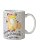 Mr. & Mrs. Panda Tasse Sozialarbeiterin Erfolg mit Spruch in Grau Pastell