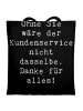 Mr. & Mrs. Panda Tasche Spruch Kundendienstmitarbeiter Dankeschö... in Schwarz