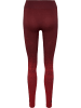 Hummel Hummel Leggings Hmlmt Yoga Damen Schnelltrocknend Nahtlosen in BITTER CHOCOLATE/MINERAL RED