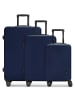 Redolz Essentials 09 3-SET 4 Rollen Kofferset 3-teilig dark-blue
