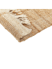 Beliani Geflochtener Teppich KARKIN in Beige - (W) 160 x (H) 1.5 x (L) 230 cm