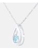 Diamant L'éternel Halskette mit Anhänger aus 375 Weißgold mit Topas