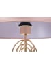 Mauro Ferretti Goldene Stehlampe aus Metall mit rosa Lampenschirm, Ø 40 x 168,5 cm
