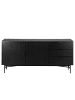 home24 Sideboard KNIVS 2 Türen in Eiche Schwarz