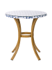 Beliani Gartentisch RIFREDDO in /Blau/Beige - (W) 70 x (H) 76 x (L) 70 cm