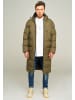 behype Wintermantel LONGLINE PUFFER PARKA in khaki