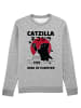 wat? Apparel Sweatshirt Catzilla in Grau meliert