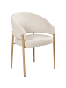 Beliani 2er-Set Esszimmerstuhl ZANE in Beige/Braun