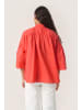 Soaked in Luxury Kurzarmhemd SLJosie Lockere Passform in Hot Coral