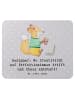 Mr. & Mrs. Panda Mousepad Designer Magie mit Spruch in Grau Pastell