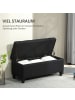 HOMCOM Sitzbank in Schwarz 100L x 40B x 44H cm