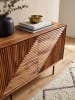 KADIMA DESIGN Sideboard | Sheesham/Metall, 100x71x40cm, 2 Türen