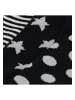 Yuhu Mädchen Sneaker-Socken 6er Pack Herzen Punkte Sterne in Schwarz