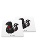Mr. & Mrs. Panda Coaster Stinktier Blume ohne Spruch in Weiß