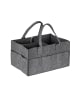 relaxdays Baby-Windel-Caddy in Dunkelgrau