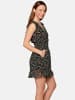 KOROSHI KURZÄRMELKLEID in schwarz