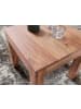 FineBuy Couchtisch in Braun / Akazie / 45x45x40