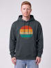 wat? Apparel Sweatshirt Retro Sunset Ocean in India Ink Grey