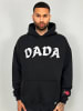 DADA Oversize Hoodie mit Frottee Logo und Ärmeltasche in Schwarz
