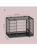 Feandrea Tiertransportbox Dack in Schwarz - (B)92.5 x (H)64 x (T)57 cm