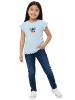 Lilo & Stitch Disney Lilo & Stich Ripp T-Shirt Heart Shirt Oberteil kurzärmlig in blau