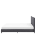 Beliani Doppelbett ALBI in Grau/Schwarz - (W) 175 x (H) 94 x (L) 211 cm