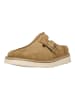 Clarks Pantolette Solsbury Mule in 5232 Dark Sand Suede