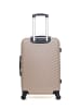 WAVE PARIS Mittelgroßer Hartschalenkoffer LENA in Beige (64L)