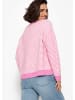 SASSYCLASSY Gestreifter Pullover in Rosa
