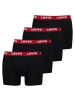 Levis 4er Pack Repeat Logo Boxer Briefs in Schwarz