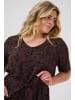 KAFFE curve Kleid KCbella Regular fit in Fudge/Black Flower Print
