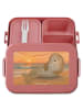 Mr. & Mrs. Panda Lunchbox Robbe Lachen Design ohne Spruch in Rot Pastell