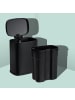 relaxdays Kosmetikeimer in Schwarz - 3 Liter