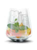 Mr. & Mrs. Panda Blümchentail Glas Toast Marmelade mit Spruch in Transparent