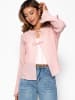 SASSYCLASSY Bluse mit Bindebändern in Rosa