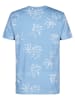 Petrol Industries T-Shirt mit Allover-Print Grafito in Blau