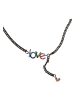 Urban Classics Urban Classics Unisex Love Necklace in gunmetal
