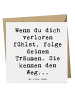 Mr. & Mrs. Panda Geschenkkarte Spruch Selbstzweifel und Träume m... in Weiß