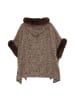 fraully Damen Poncho in Braun